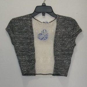 Blu-heart  - Cropped Knit Cardigan for girls